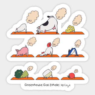 Greenhouse Gas Exhale Sticker